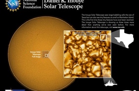 Сделан первый снимок самого большого в мире солнечного телескопа